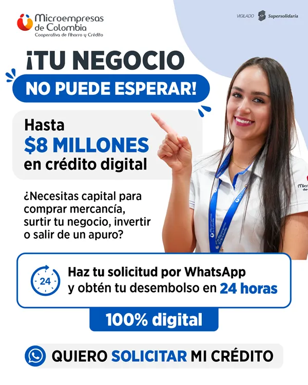 Solicitar mi Crédito Digital | Microempresas de Colombia
